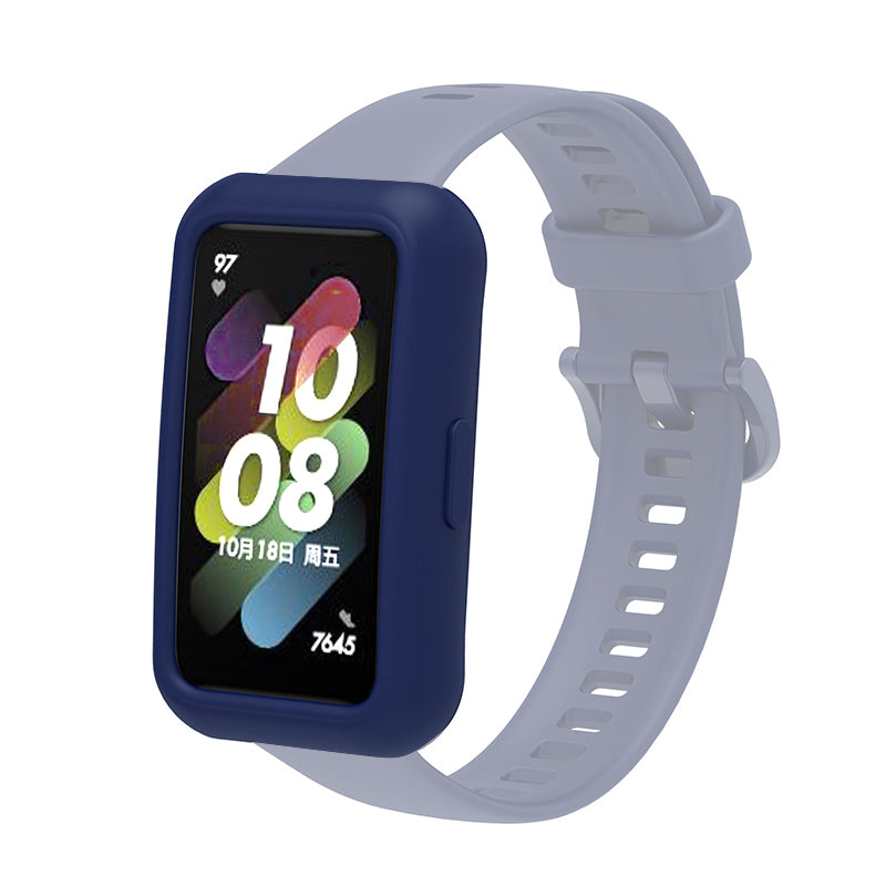 Soft Silicone Watch Case for Huawei Band 7 6 Anti-scratch Protection Watch Frame Cover Soft Silicone Watch Case for Huawei Band 7 6 Anti-scratch Protection Watch Frame Cover